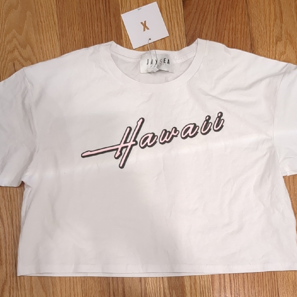 White Hawaii Graphic Tee